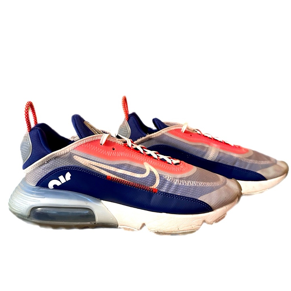 Nike Air Max 2090 USA Red White Blue Running Shoes Men’s Size 8.5